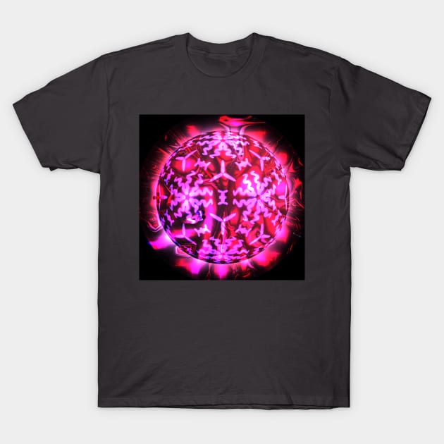 Runic glowing ball T-Shirt by puravidavisions